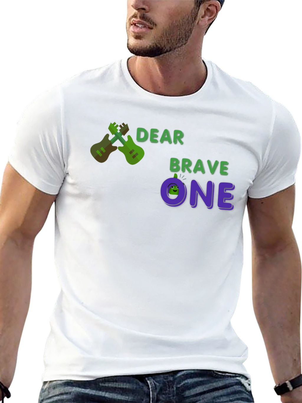 Dear Brave One T-Shirt - Guitar Design