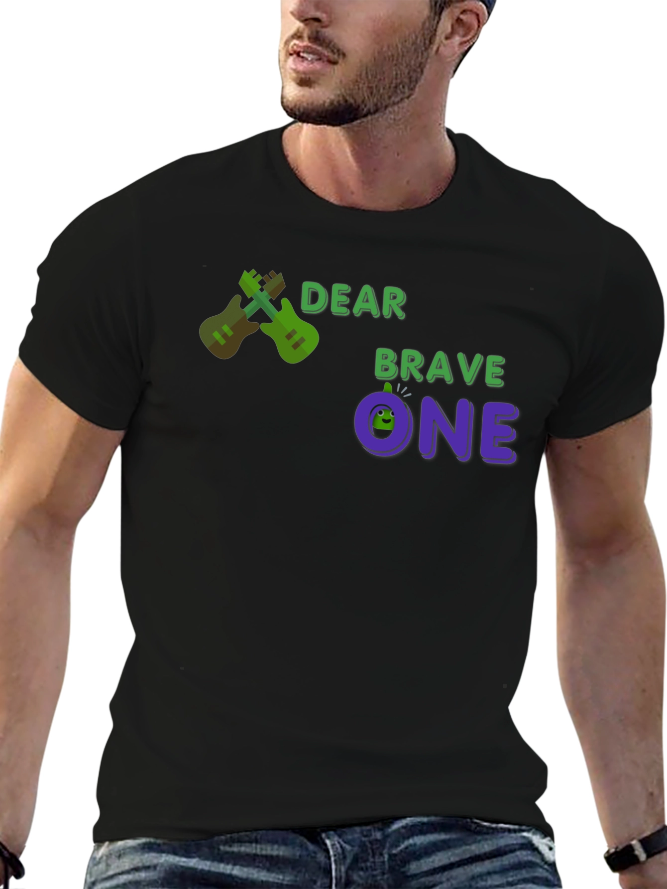 Dear Brave One T-Shirt - Guitar Design