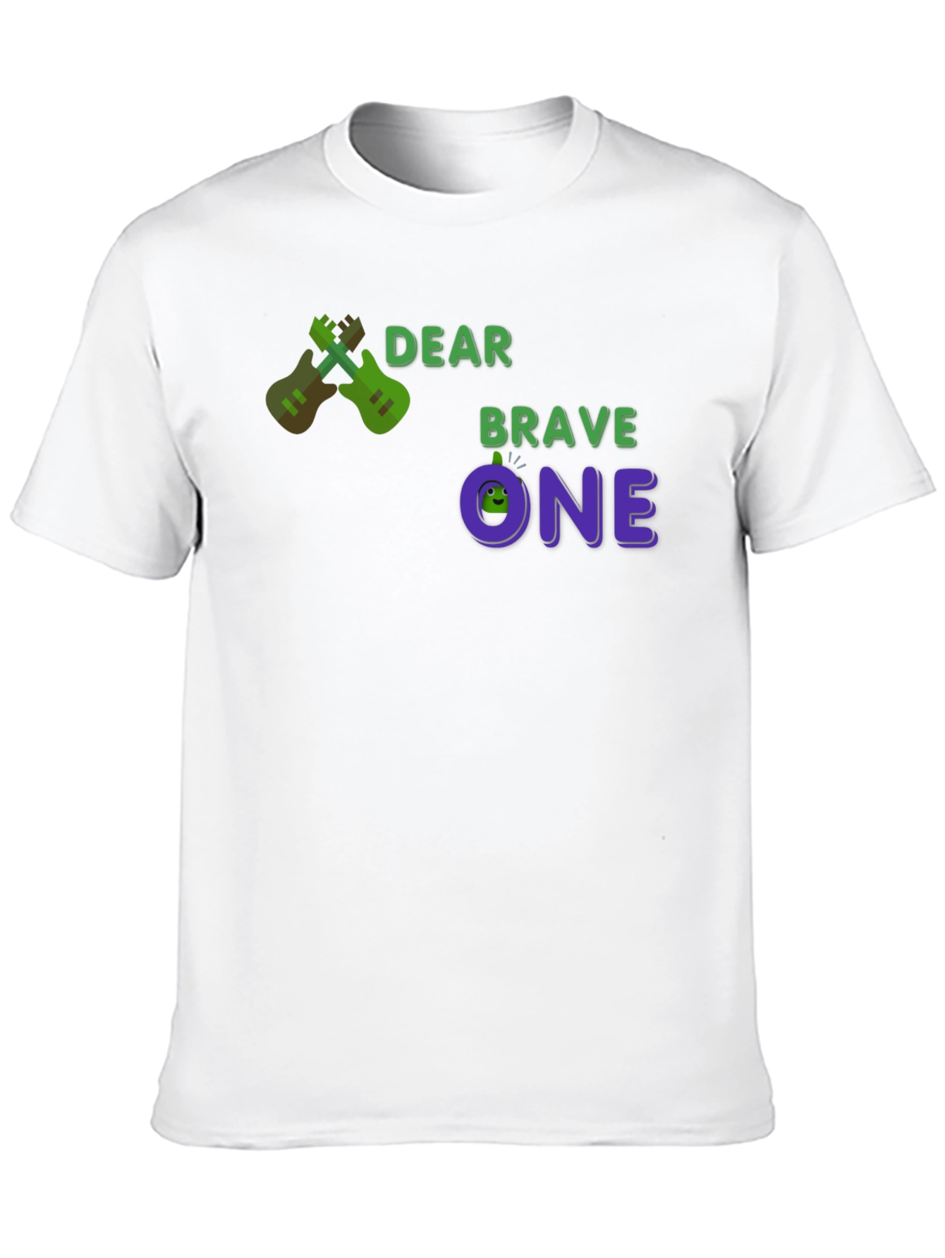 Dear Brave One T-Shirt - Guitar Design