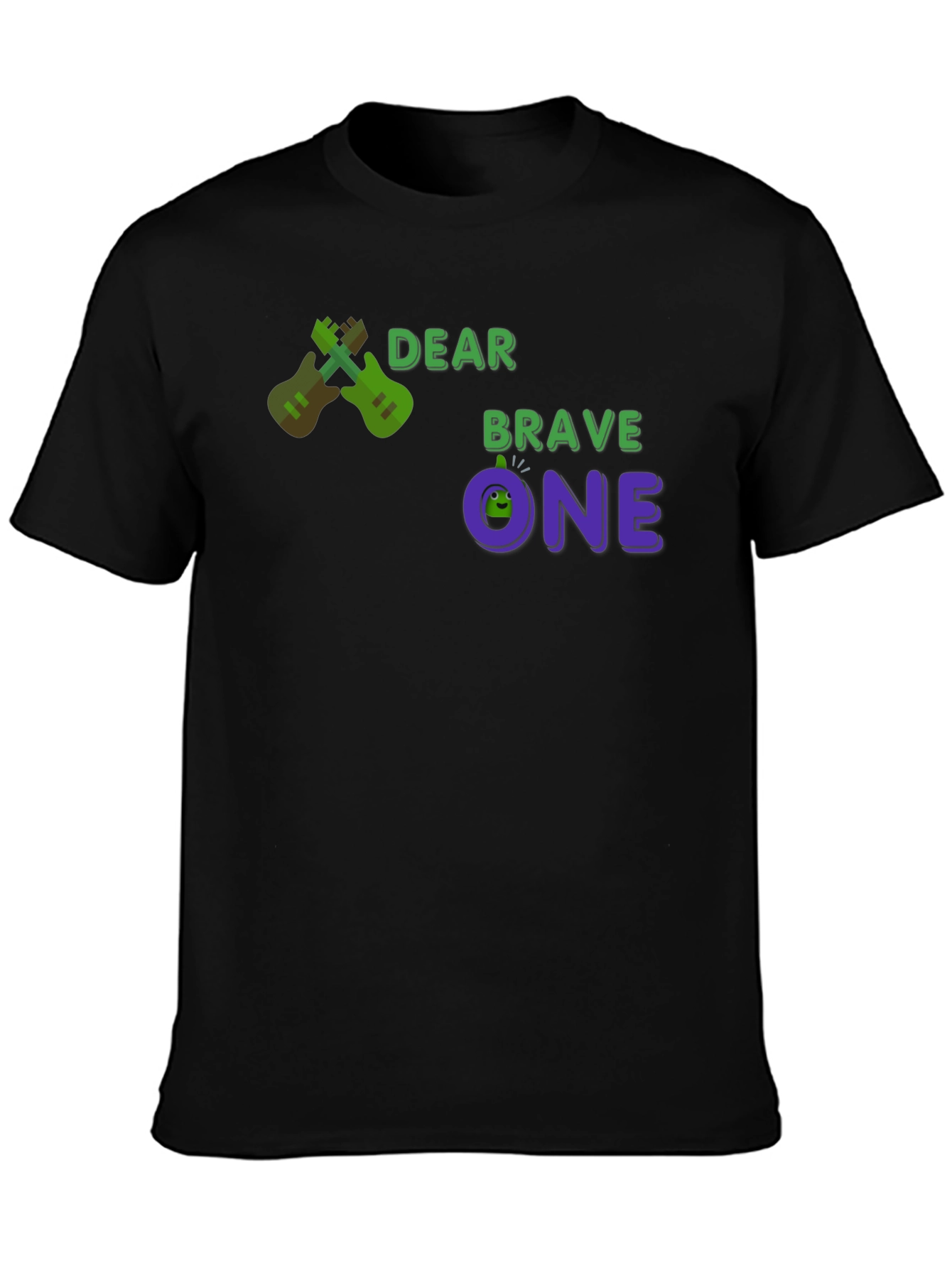 Dear Brave One T-Shirt - Guitar Design