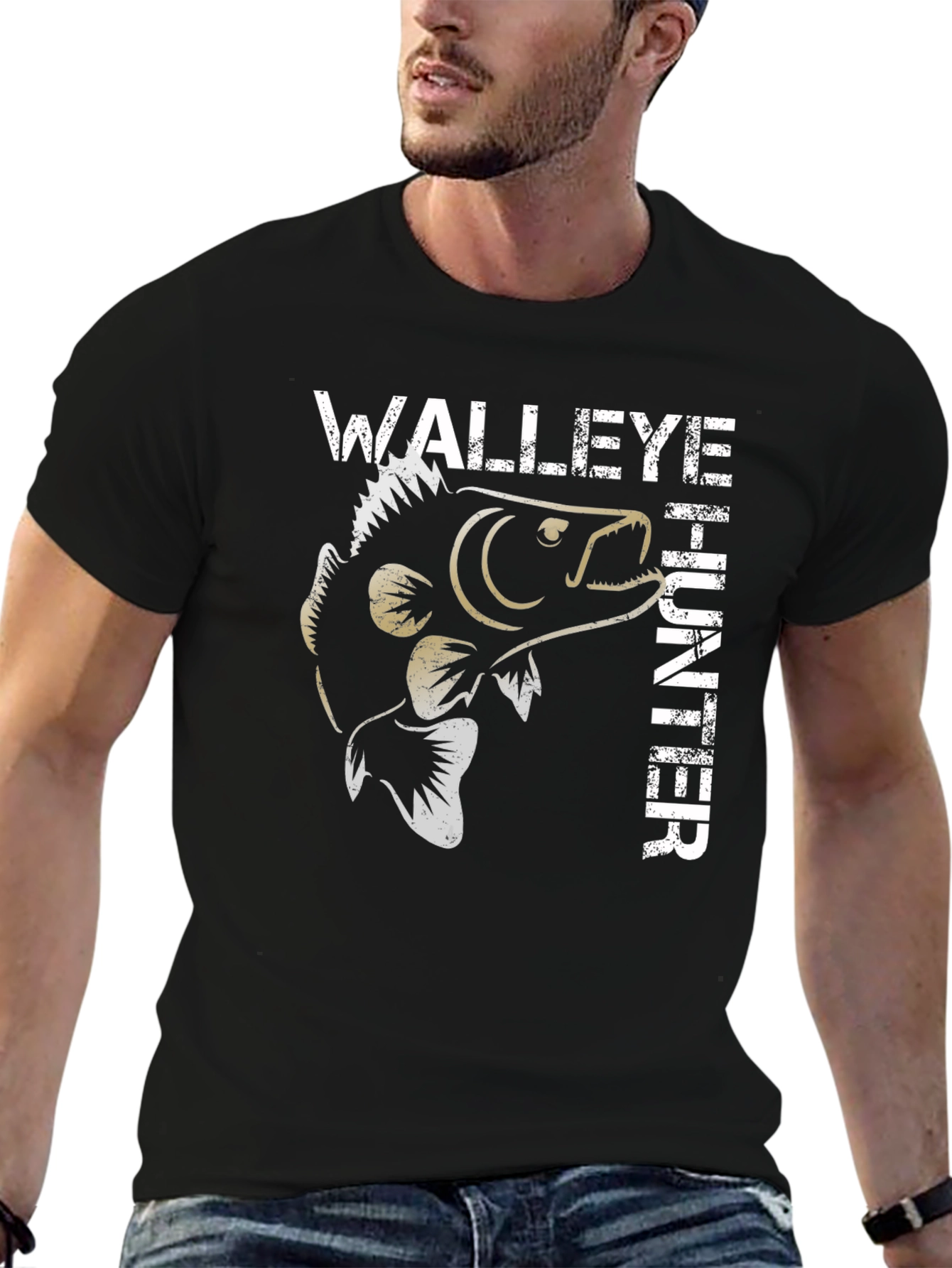 Walleye Hunter Graphic T-Shirt