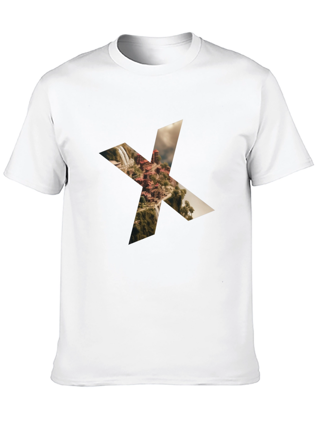 Waterfall X Graphic Black Tee