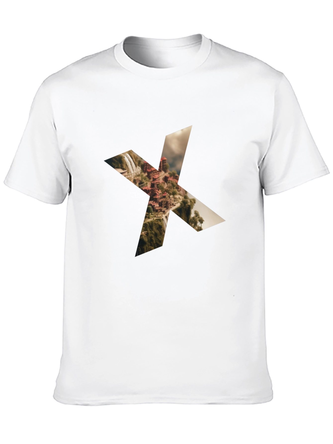 Waterfall X Graphic Black Tee