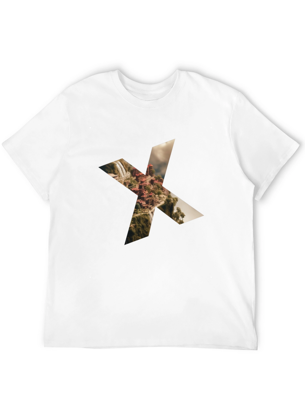 Waterfall X Graphic Black Tee
