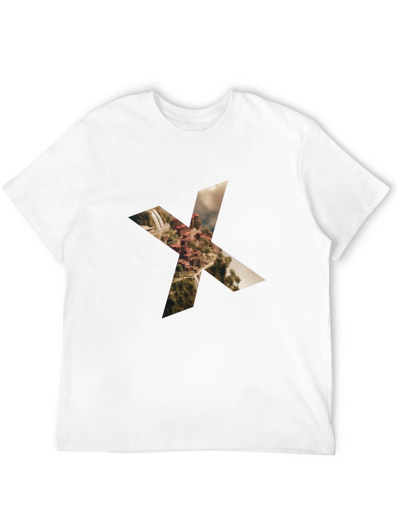 Waterfall X Graphic Black Tee