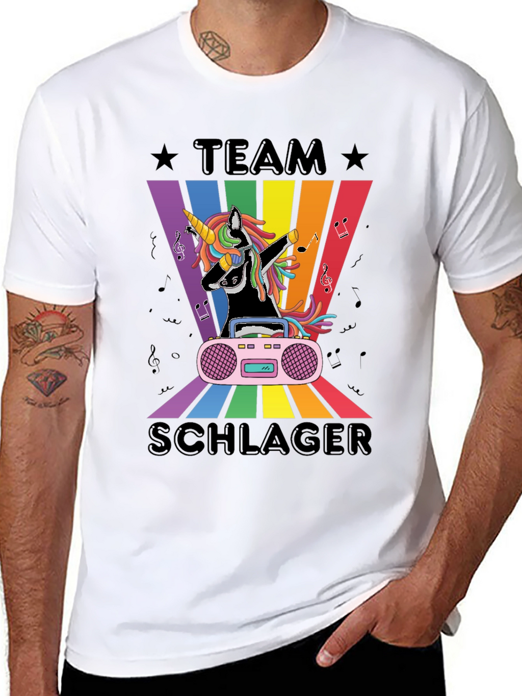 Team Schlager Unicorn T-Shirt