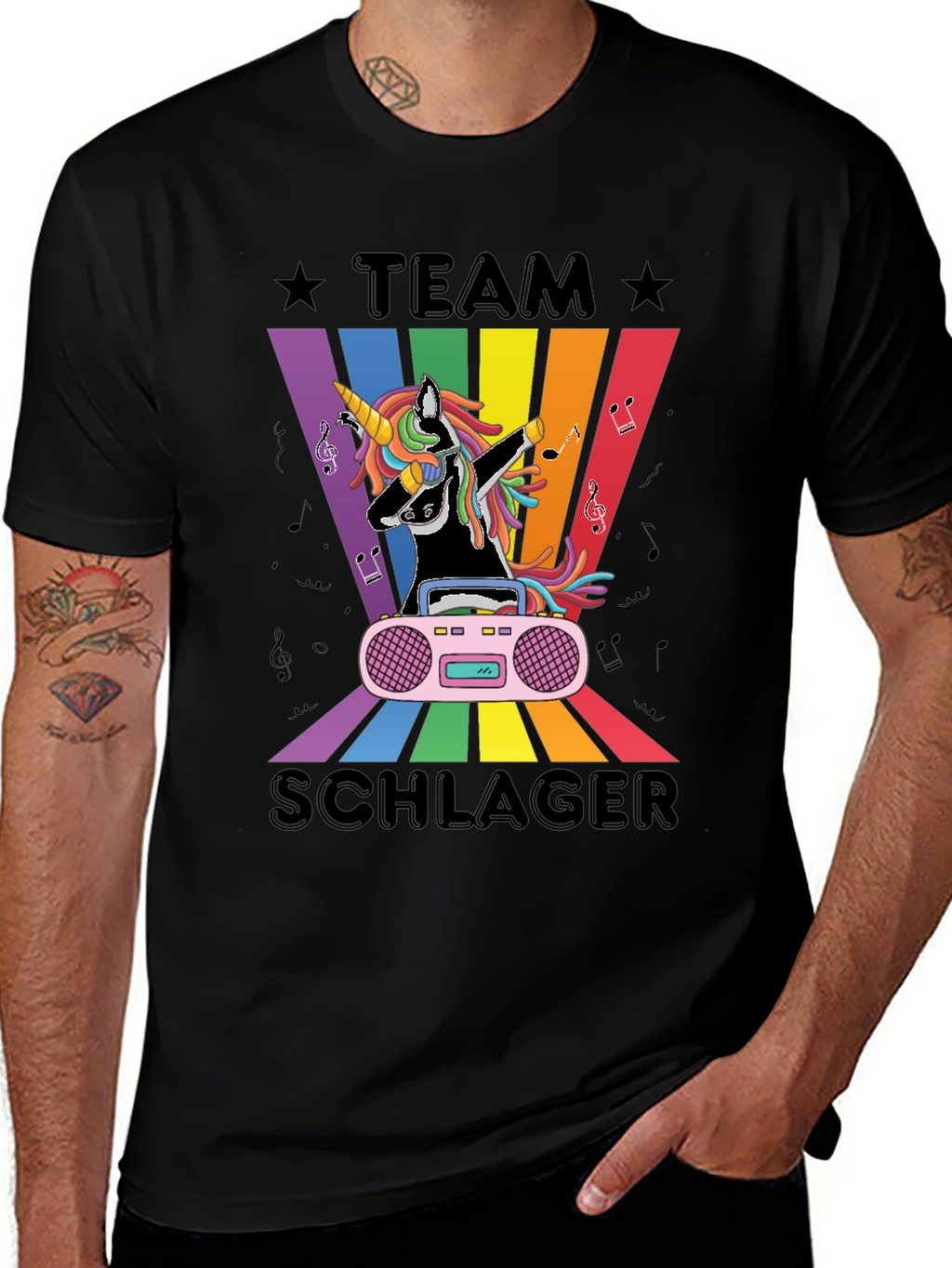 Team Schlager Unicorn T-Shirt