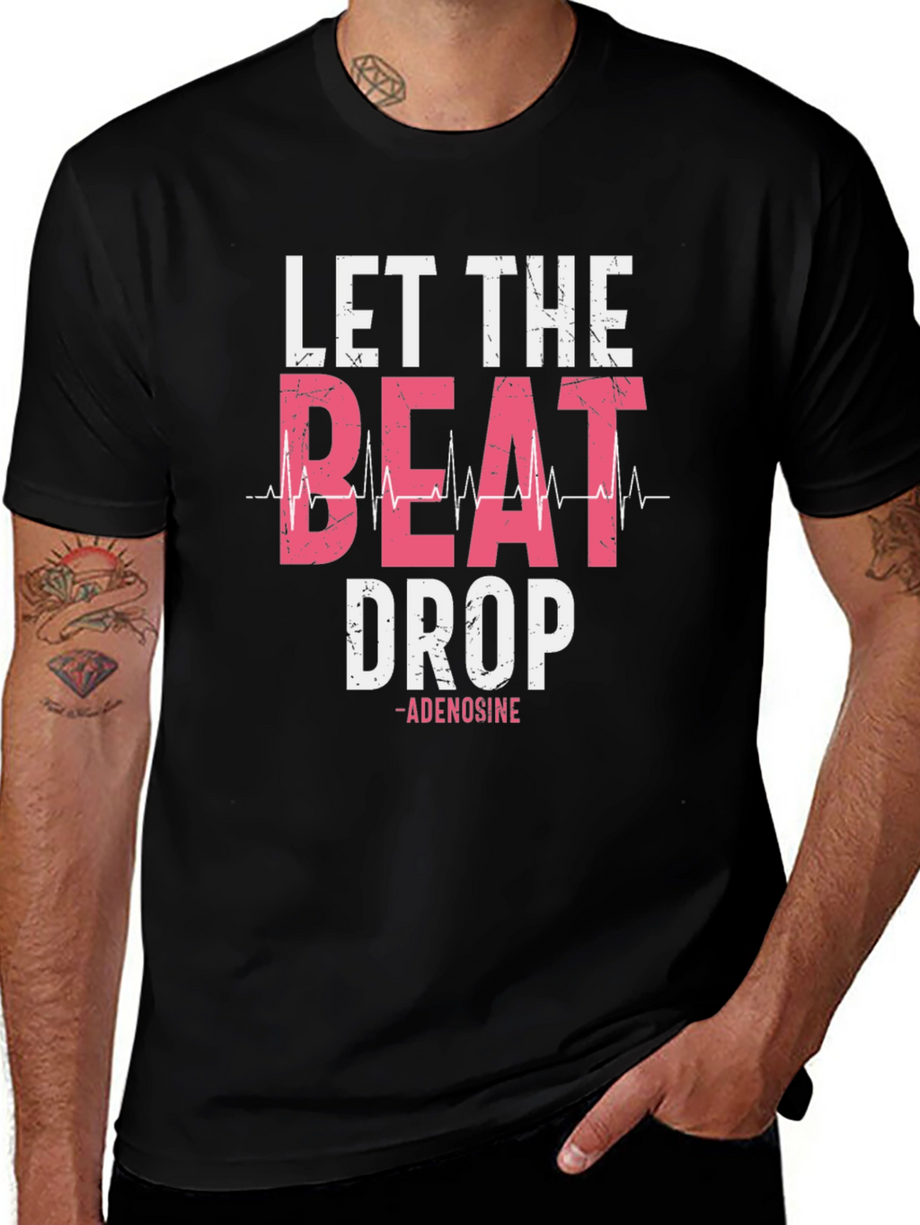 Let the Beat Drop T-Shirt - Adenosine Design