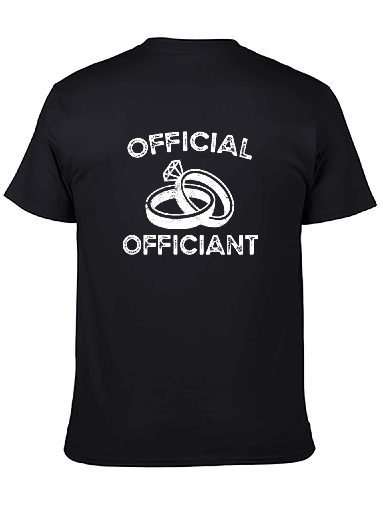 Official Officiant Wedding Rings Graphic Tee
