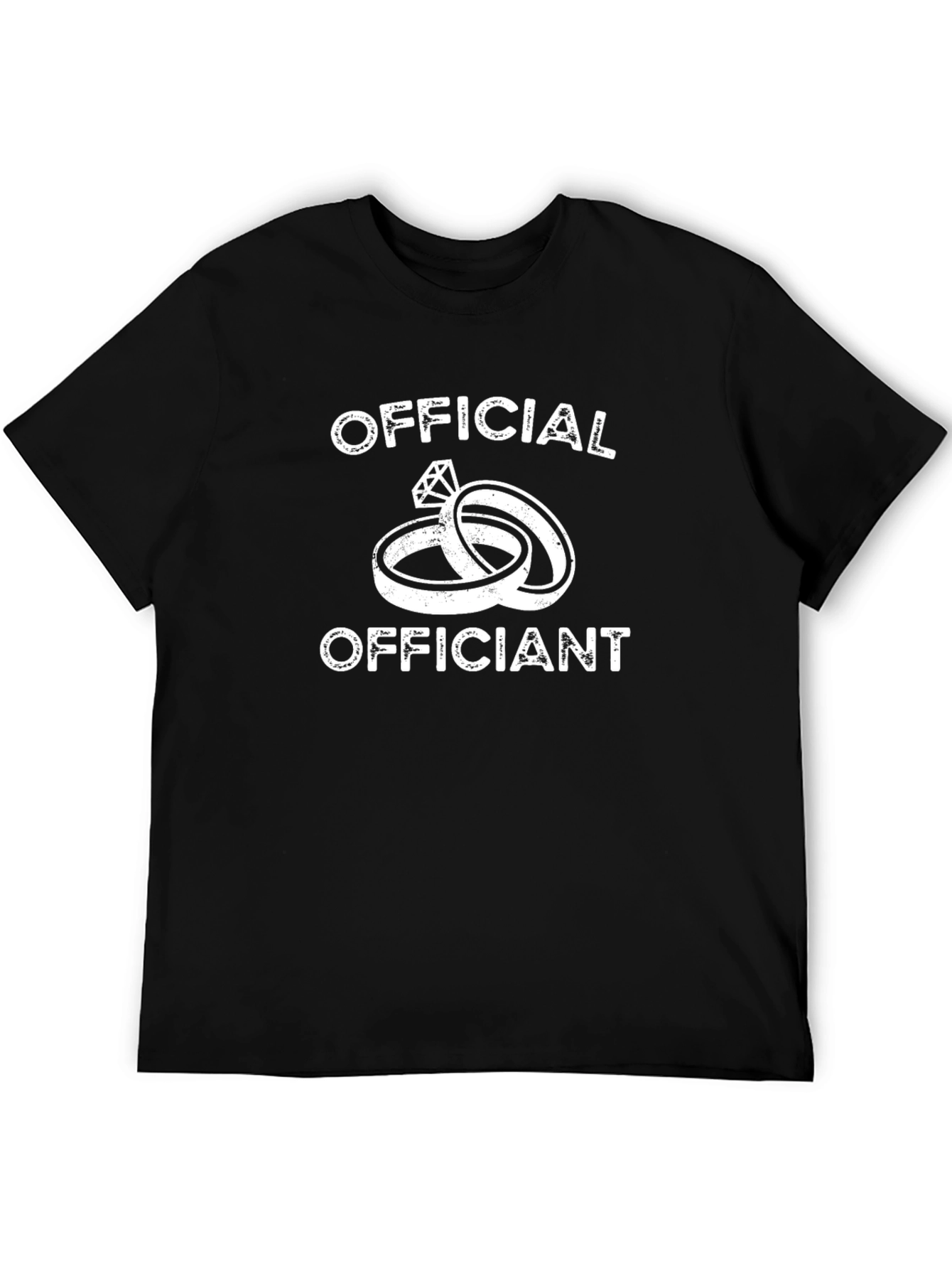 Official Officiant Wedding Rings Graphic Tee