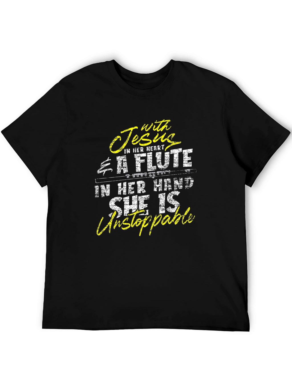Jesus and Flute Graphic Tee - Unstoppable!