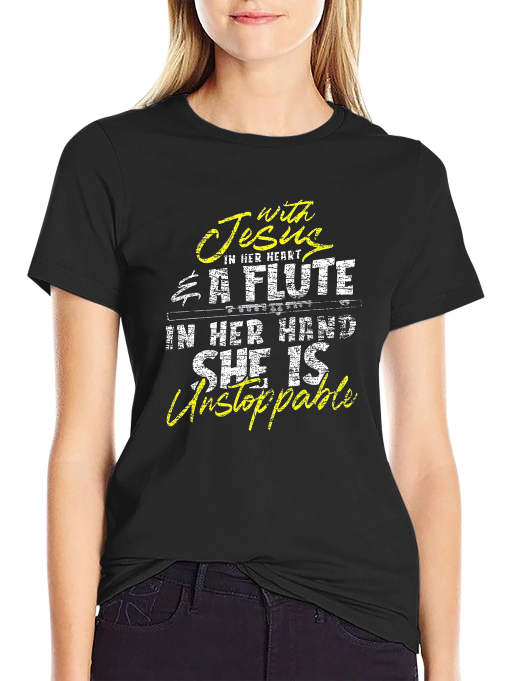 Jesus and Flute Graphic Tee - Unstoppable!