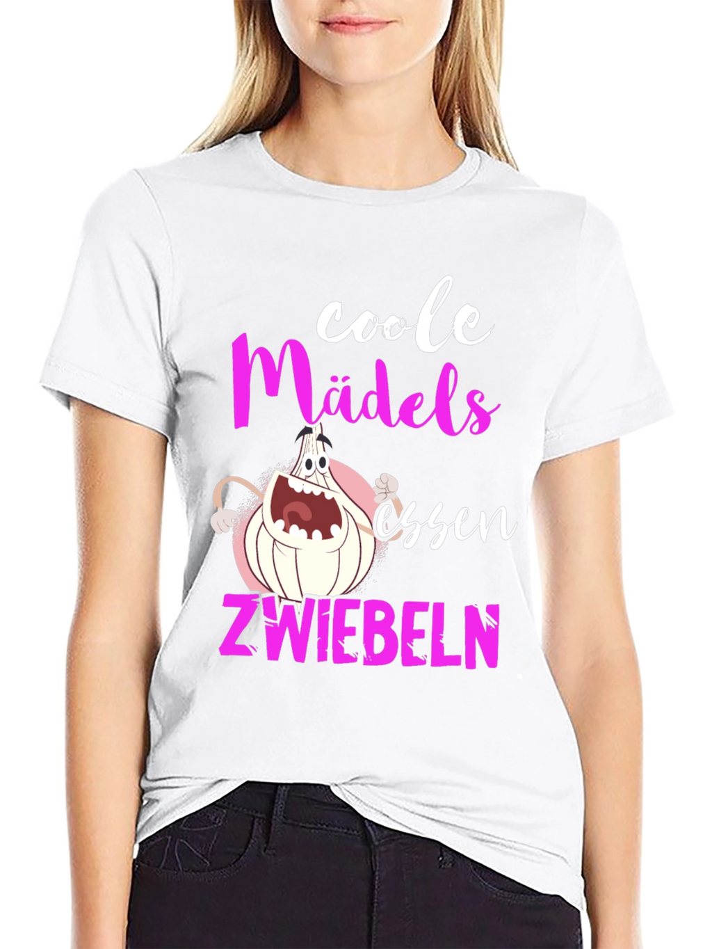 Coole Mädels Essen Zwiebeln Graphic Tee