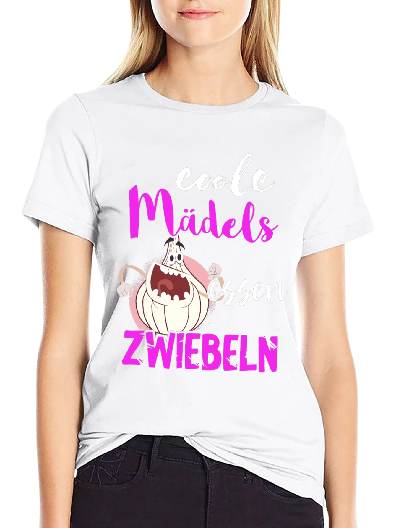 Coole Mädels Essen Zwiebeln Graphic Tee