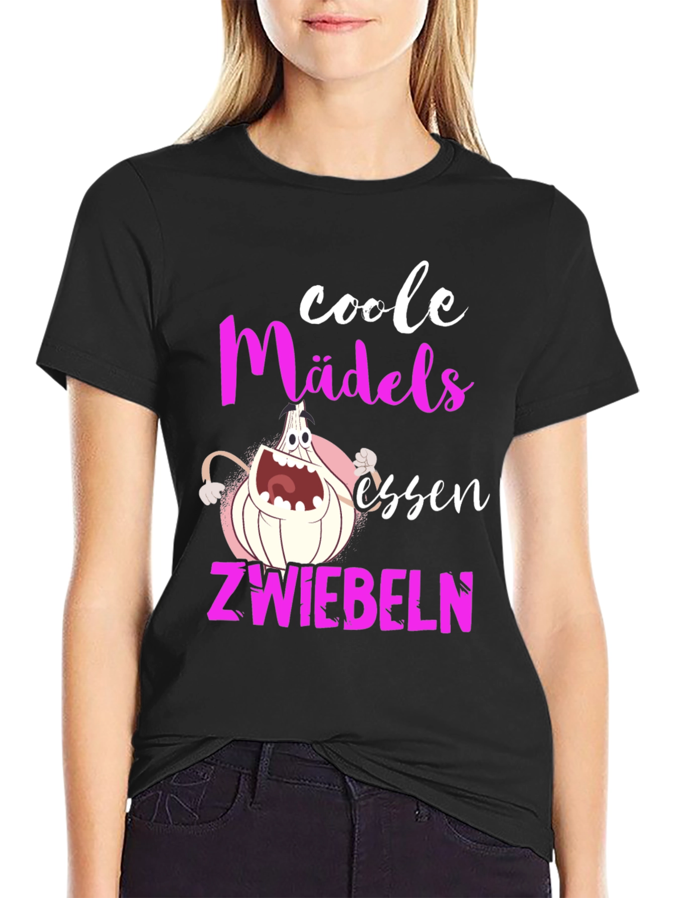 Coole Mädels Essen Zwiebeln Graphic Tee