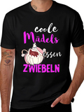 Coole Mädels Essen Zwiebeln Graphic Tee