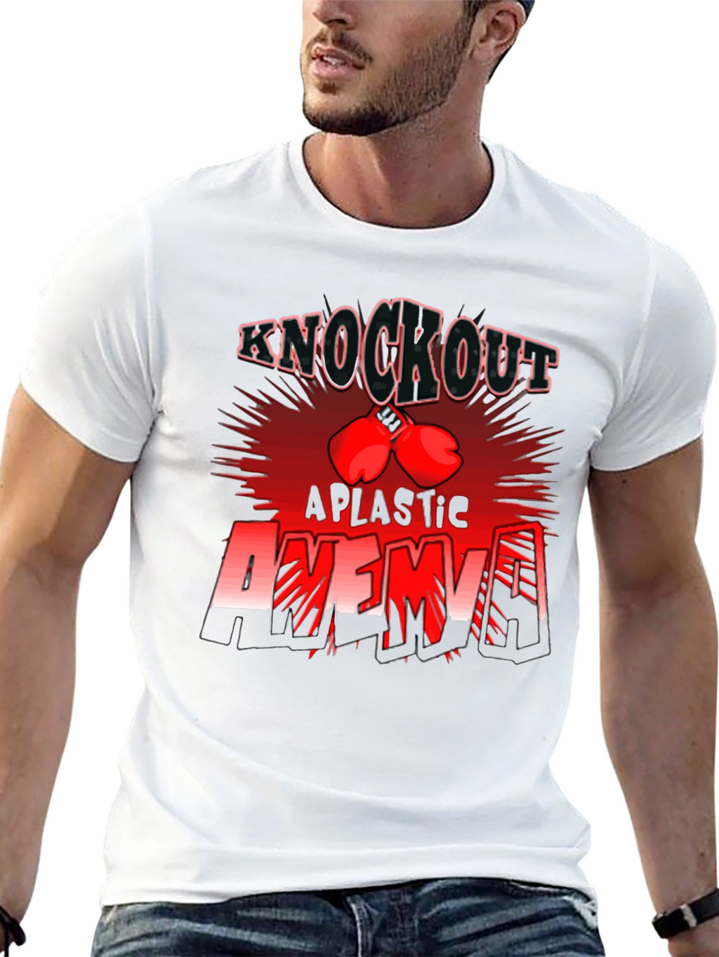 Knockout Aplastic Anemia Awareness T-Shirt