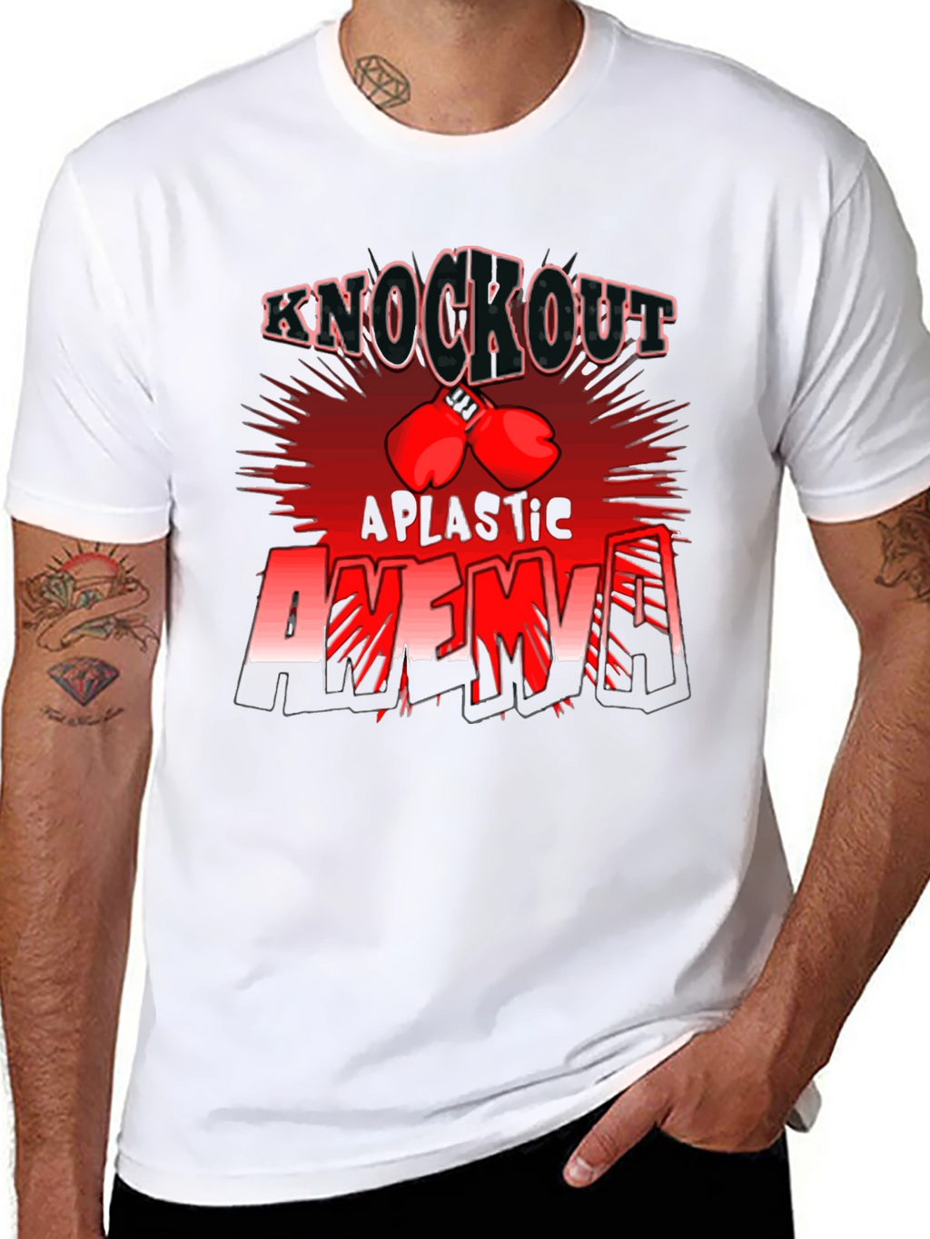 Knockout Aplastic Anemia Awareness T-Shirt