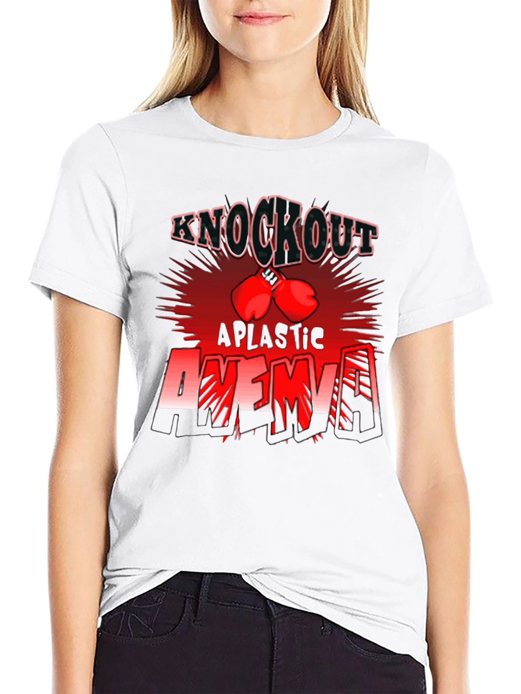 Knockout Aplastic Anemia Awareness T-Shirt