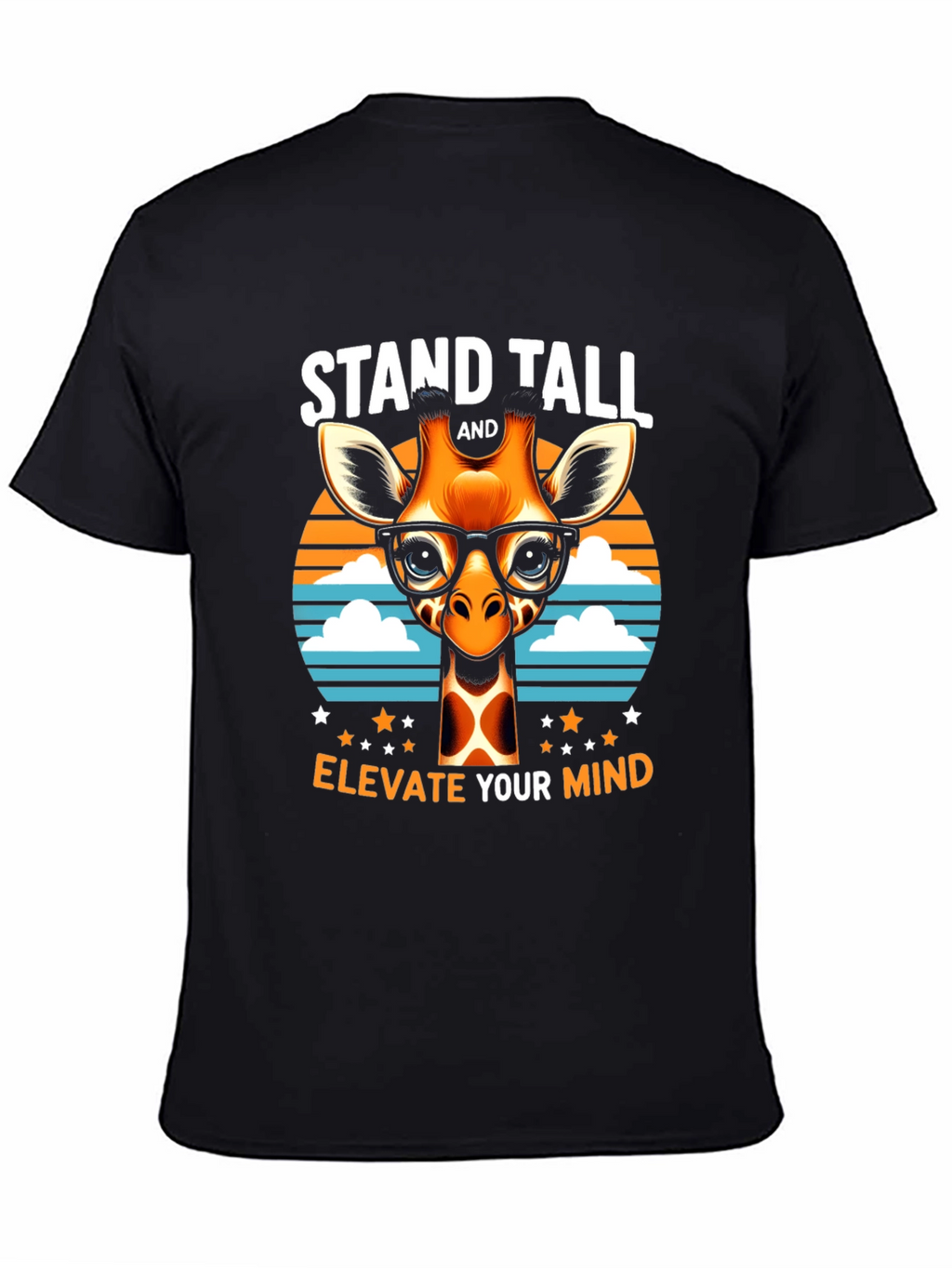 Stand Tall Giraffe Tee - Elevate Your Mind T-Shirt