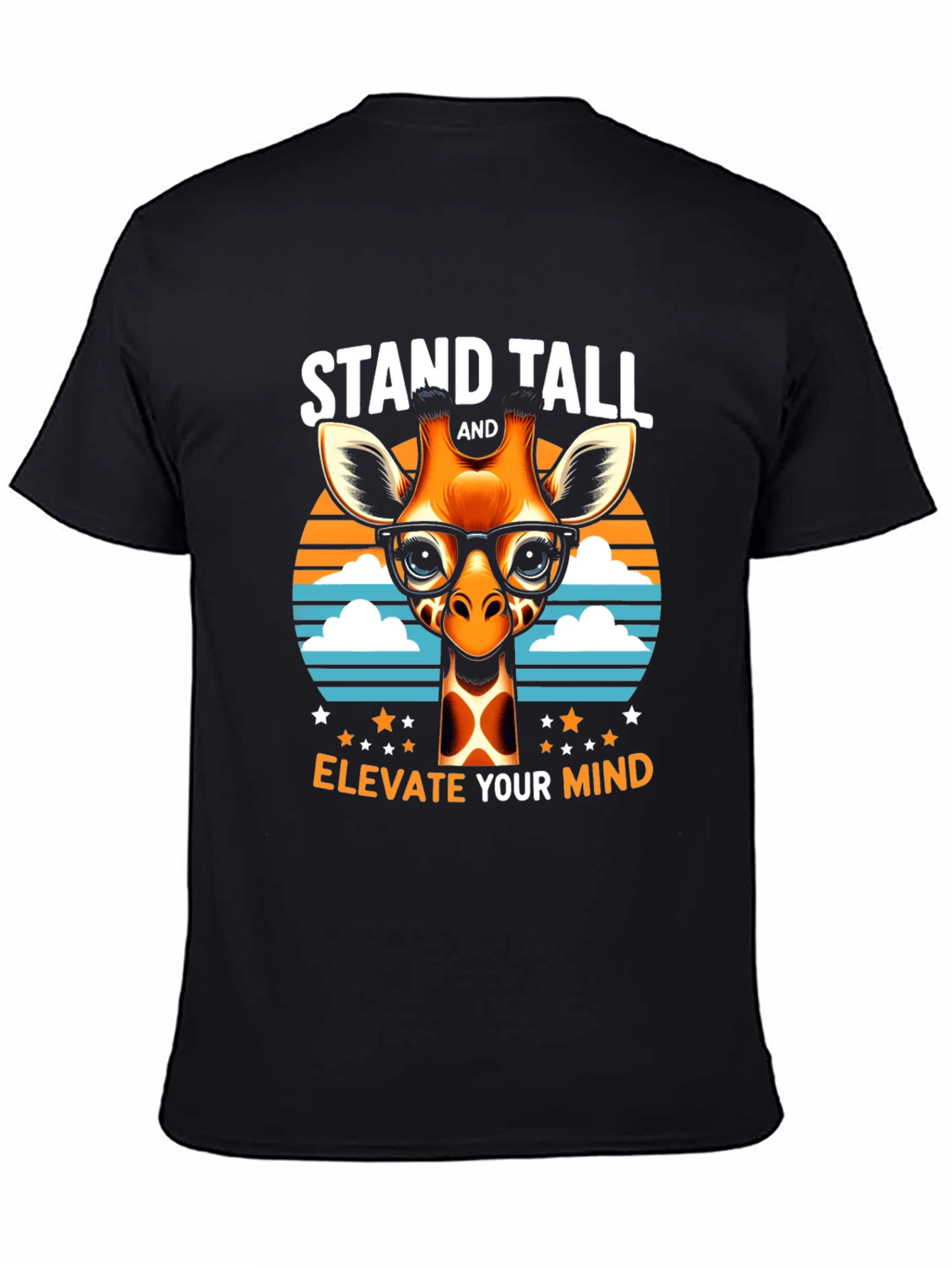 Stand Tall Giraffe Tee - Elevate Your Mind T-Shirt