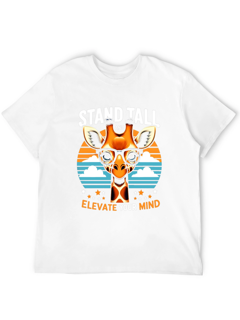 Stand Tall Giraffe Tee - Elevate Your Mind T-Shirt