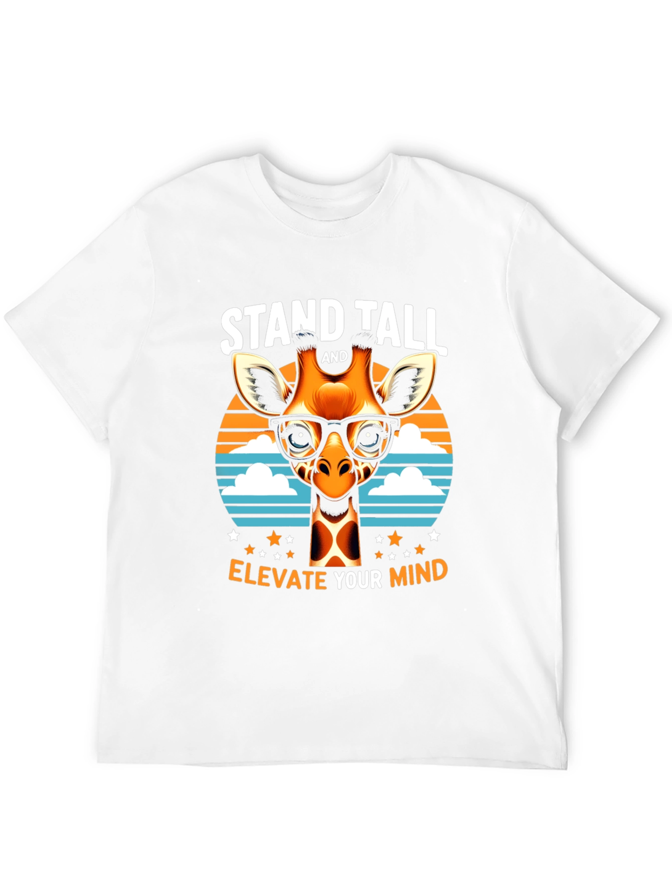 Stand Tall Giraffe Tee - Elevate Your Mind T-Shirt