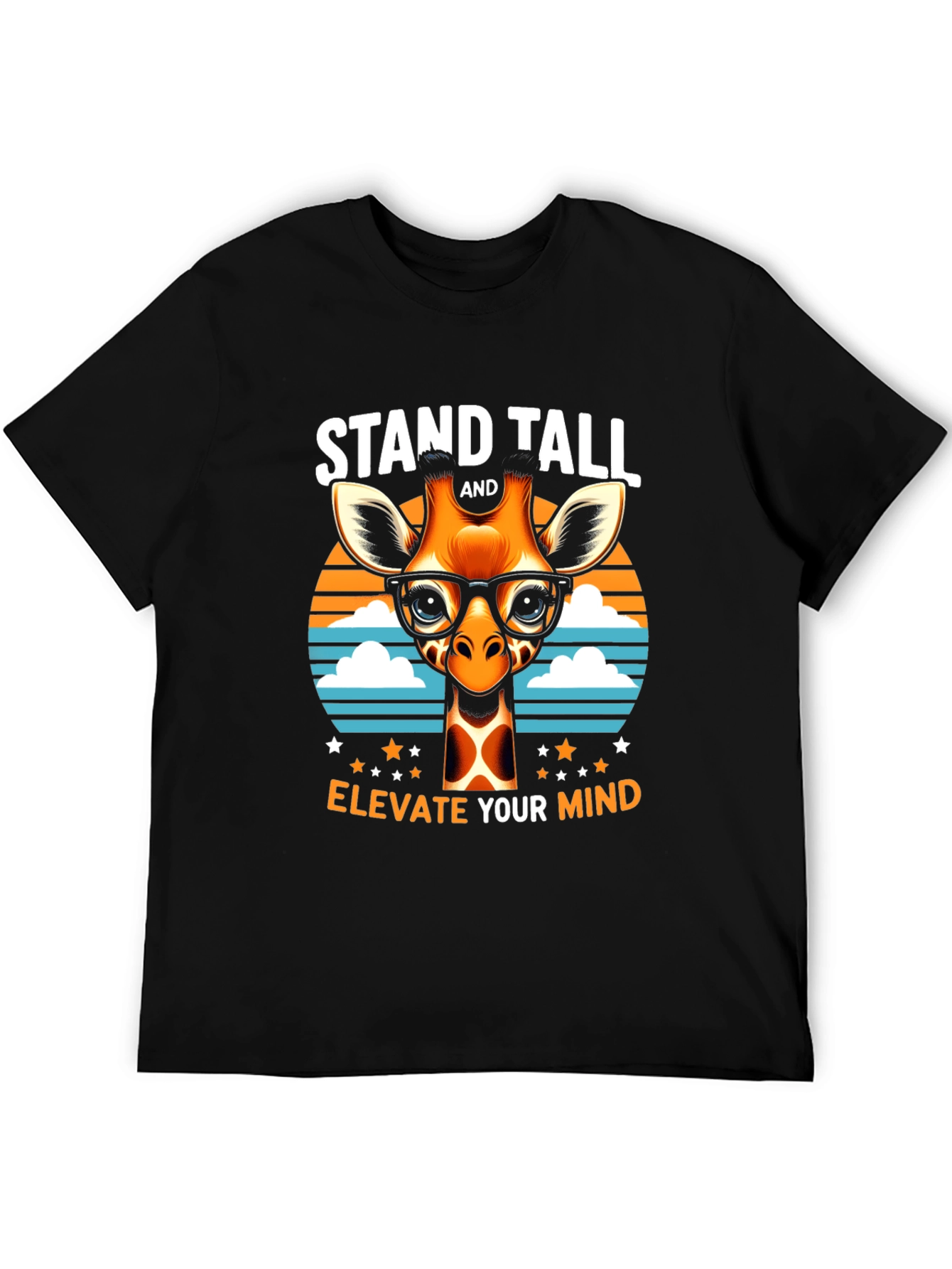 Stand Tall Giraffe Tee - Elevate Your Mind T-Shirt
