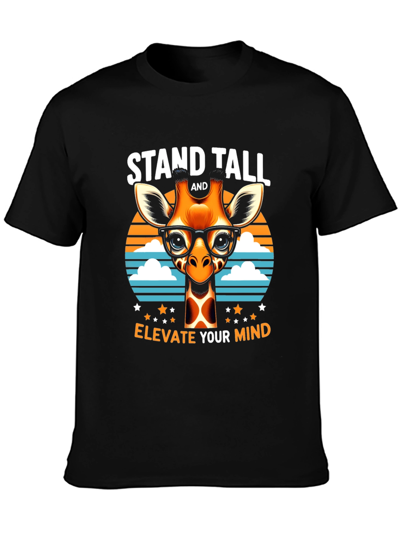 Stand Tall Giraffe Tee - Elevate Your Mind T-Shirt