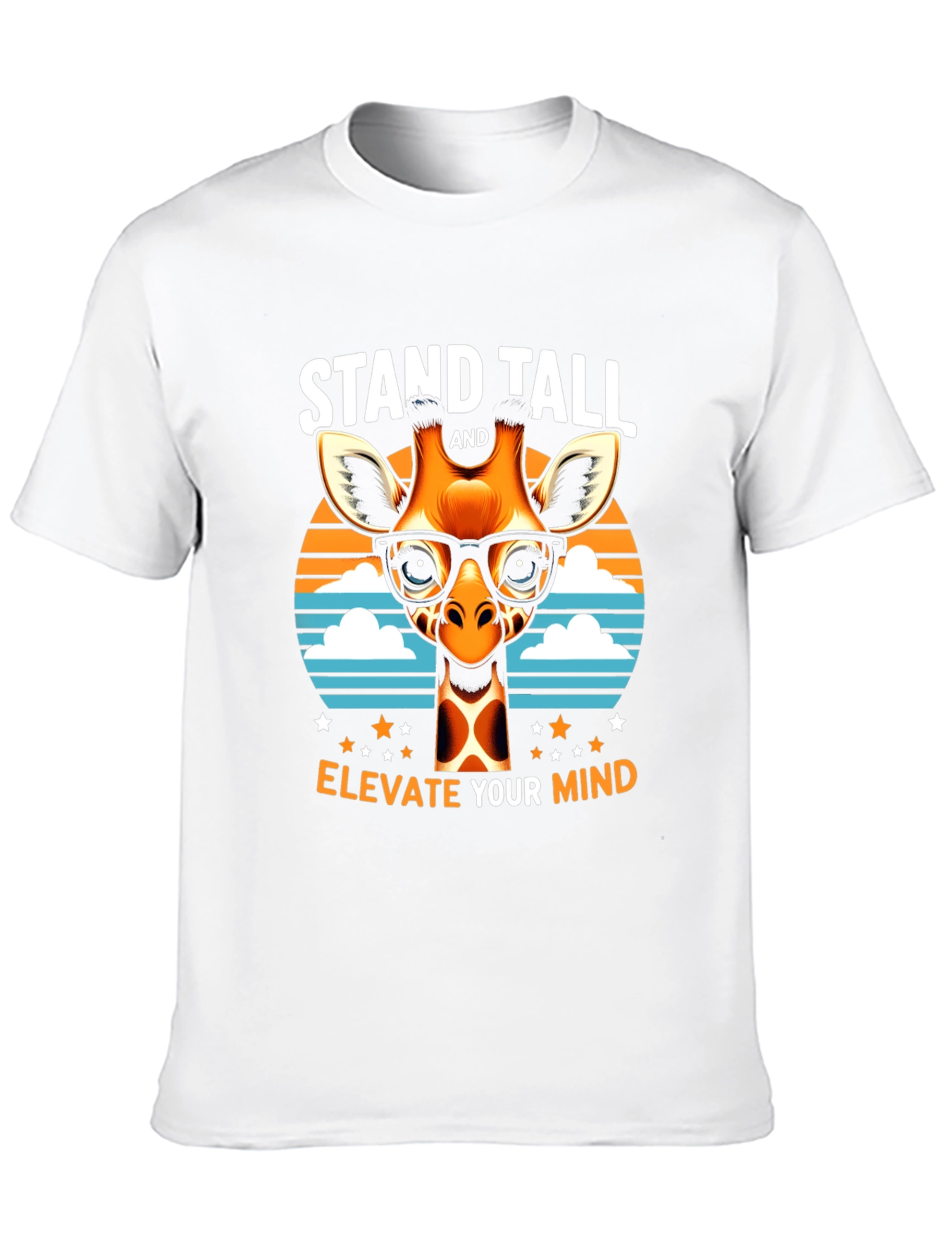 Stand Tall Giraffe Tee - Elevate Your Mind T-Shirt