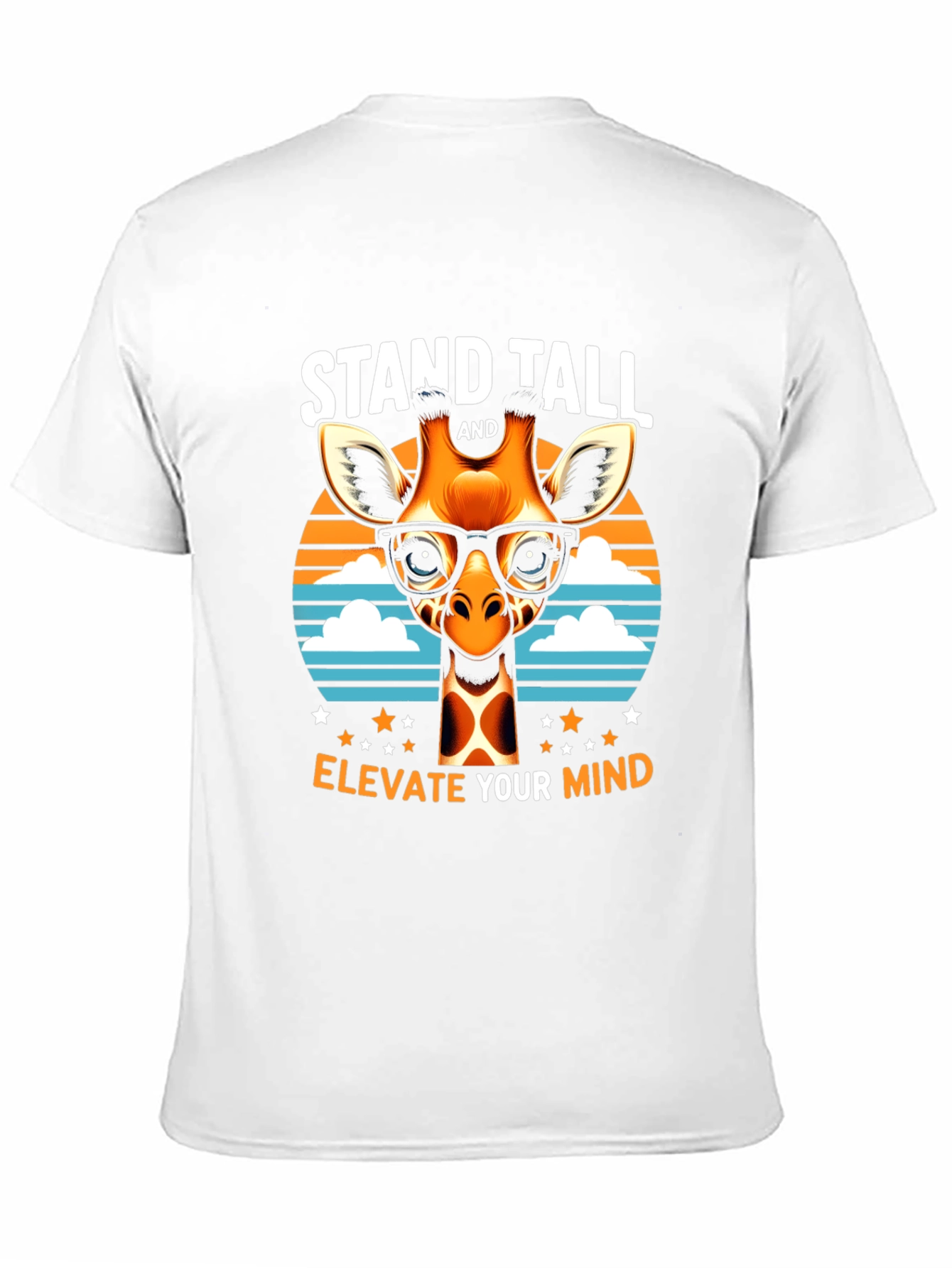 Stand Tall Giraffe Tee - Elevate Your Mind T-Shirt