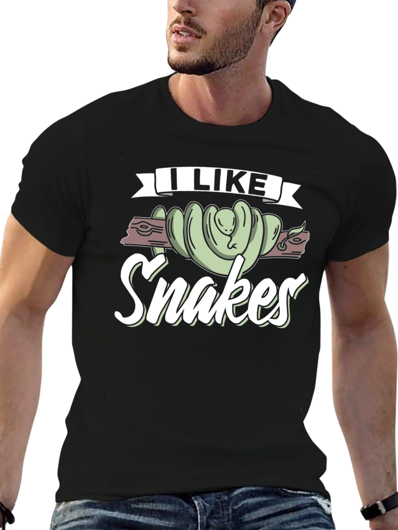 I Like Snakes T-Shirt Funny Reptile Lover Tee
