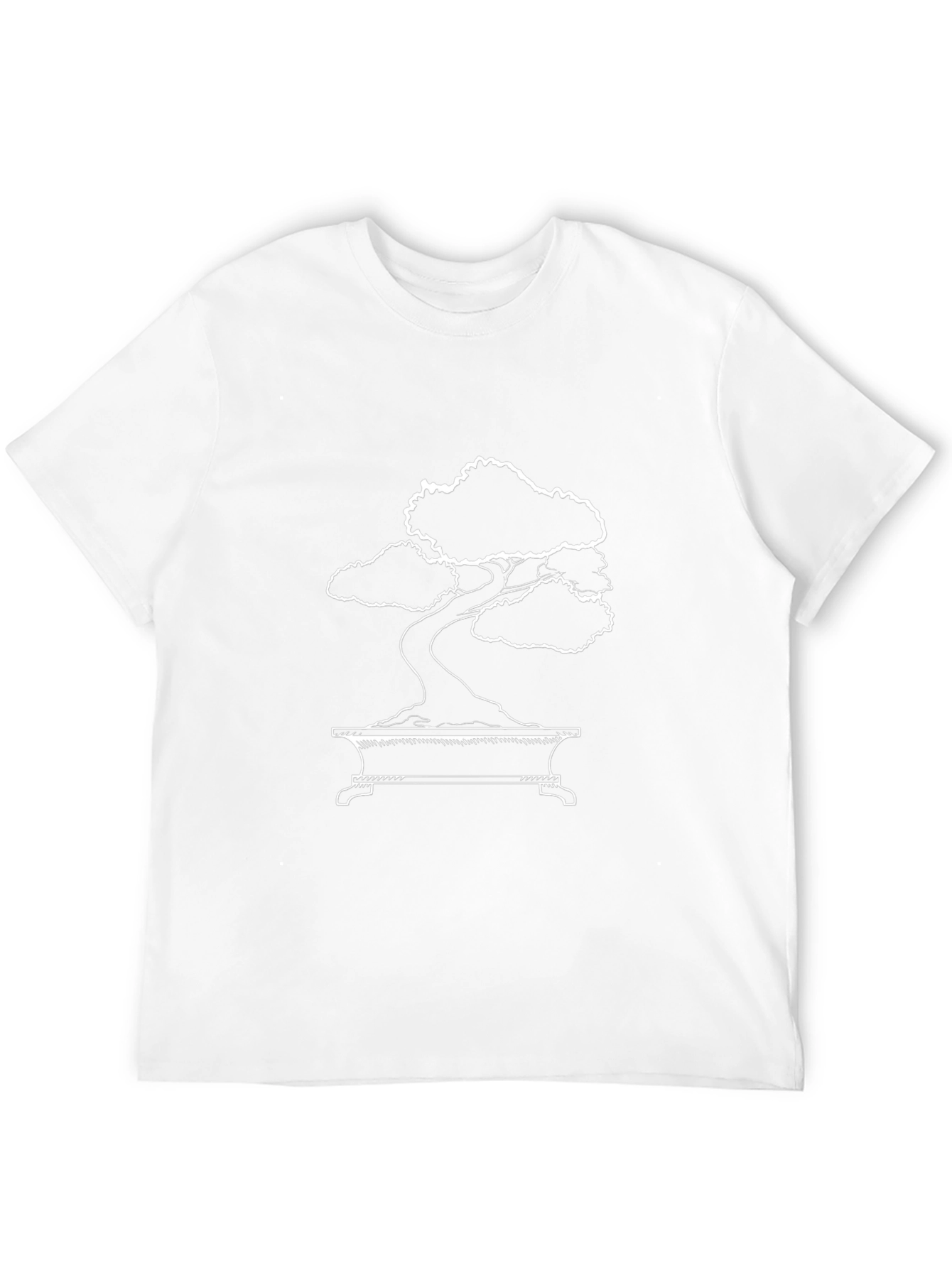 Bonsai Tree Graphic Tee - Minimalist Style