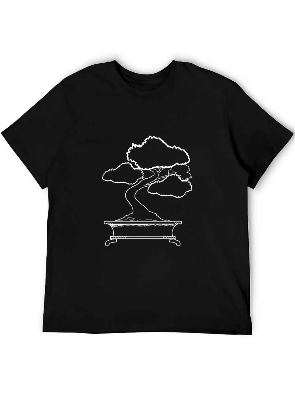 Bonsai Tree Graphic Tee - Minimalist Style