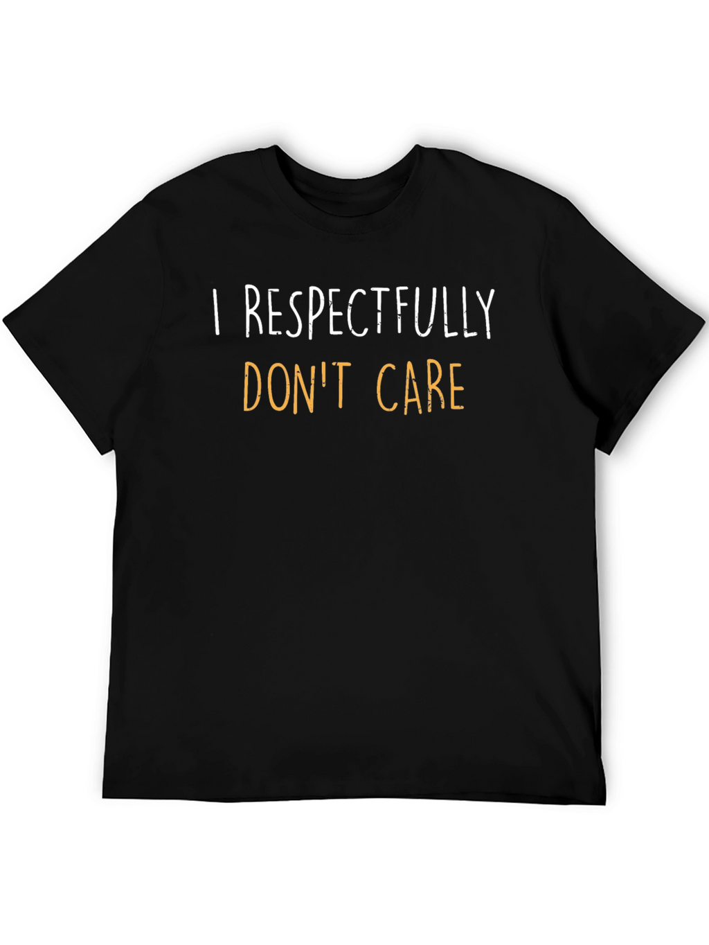 Respectfully Dont Care Graphic Tee - Black