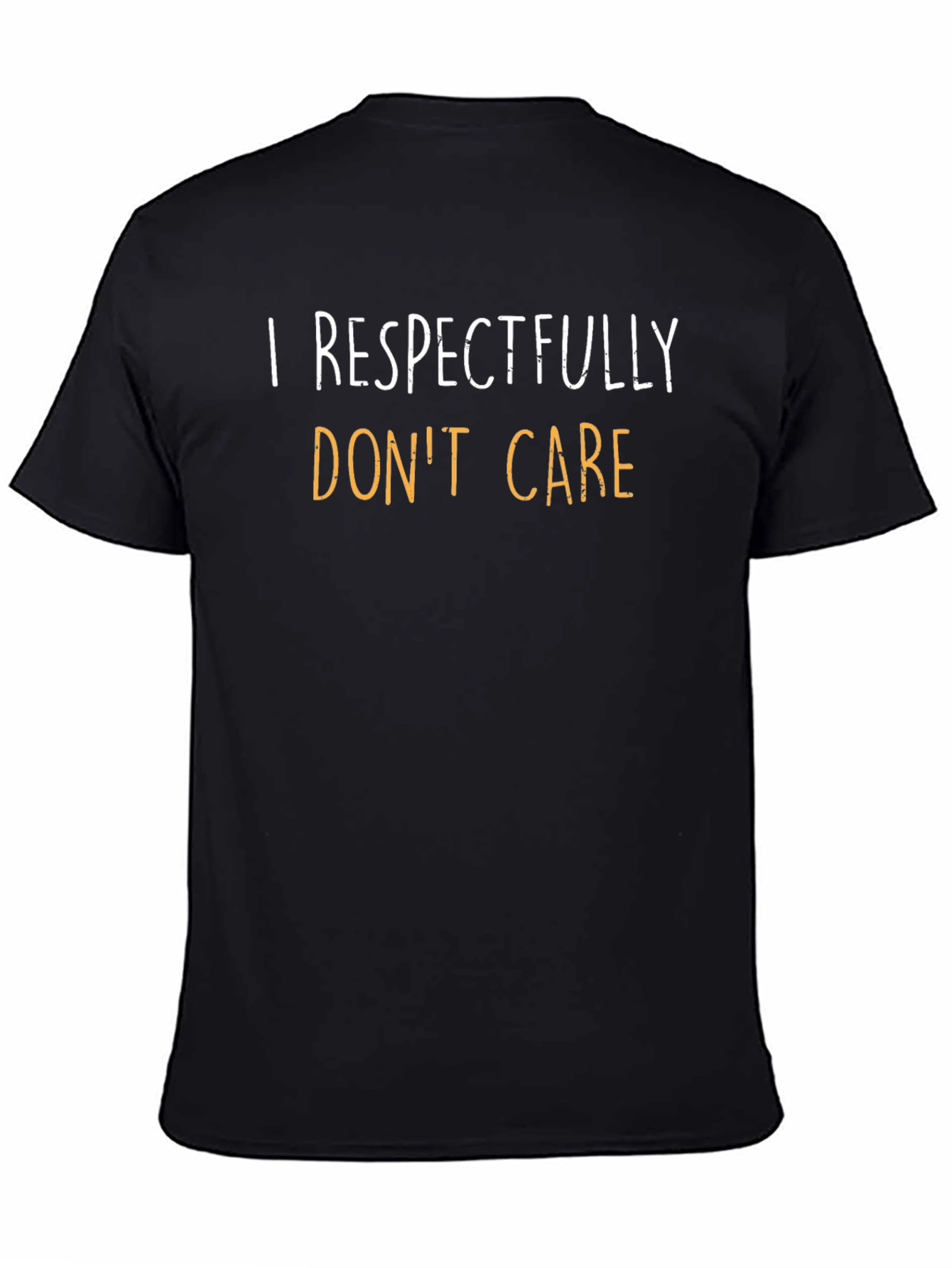 Respectfully Dont Care Graphic Tee - Black