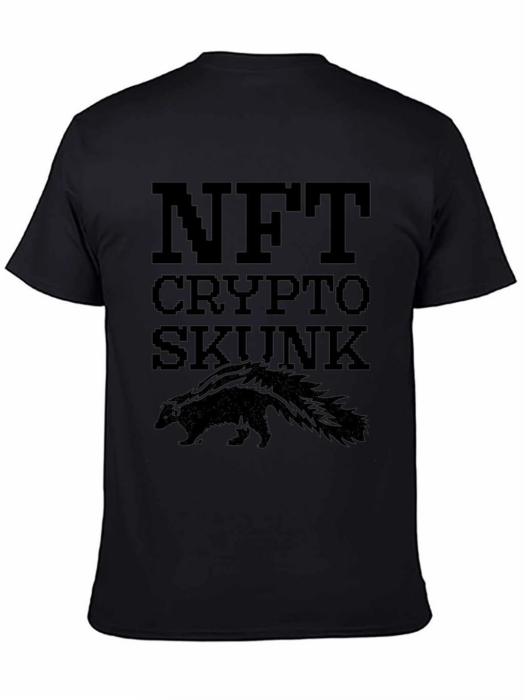 NFT Crypto Skunk Black T-Shirt