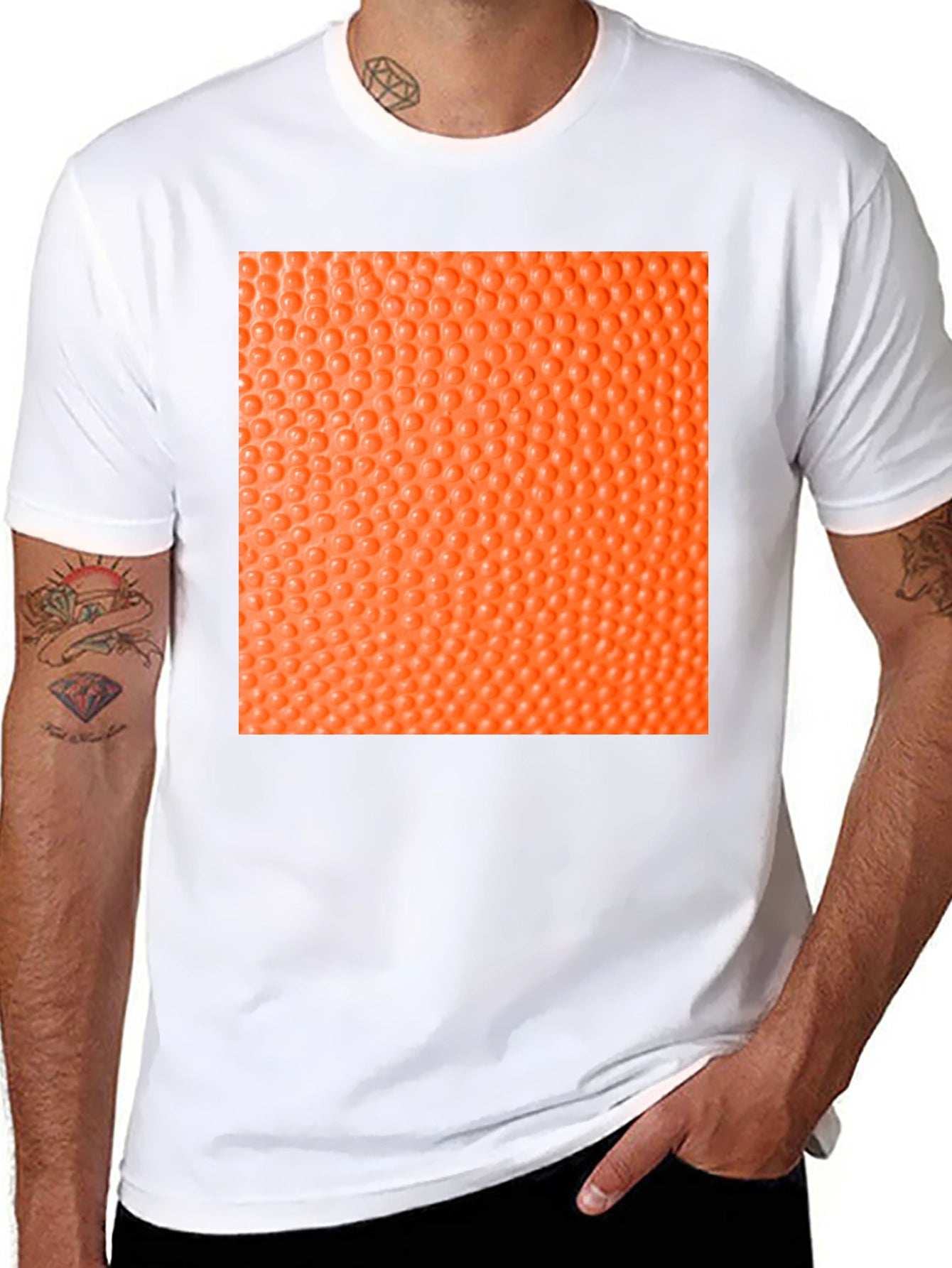 Textured Graphic Tee - Black