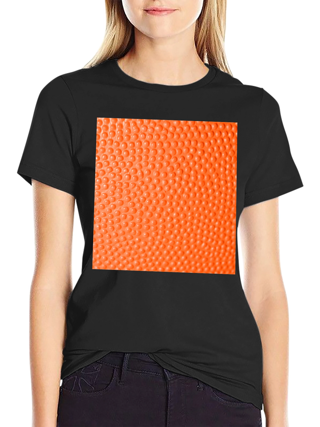 Textured Graphic Tee - Black
