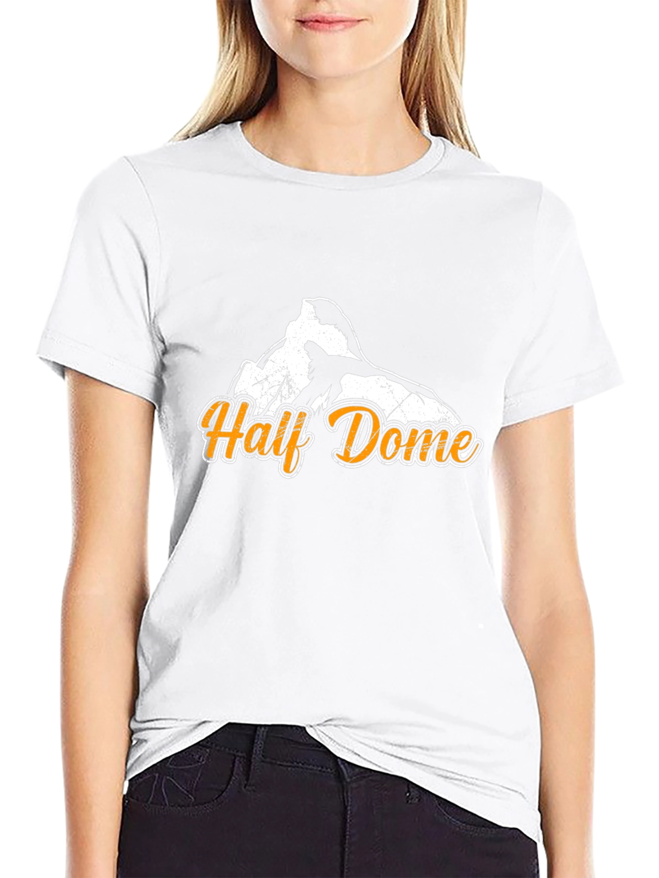 Half Dome Graphic T-Shirt - Black Cotton Tee