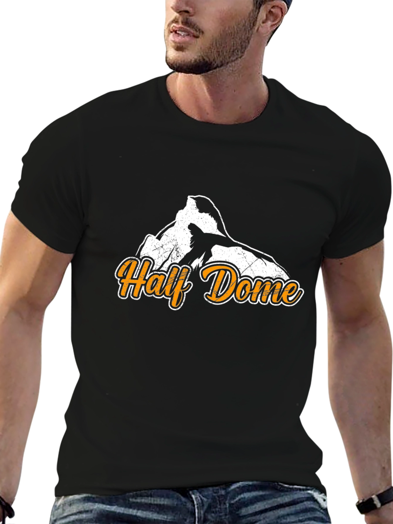 Half Dome Graphic T-Shirt - Black Cotton Tee