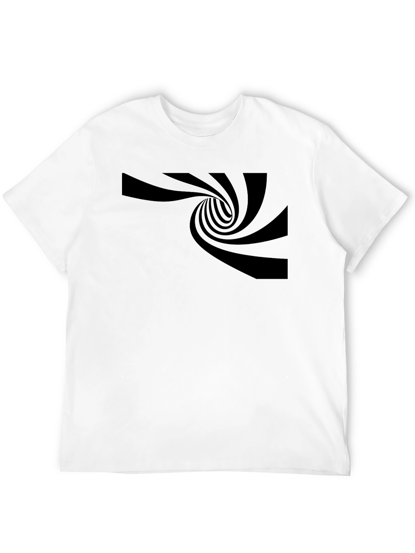 Optical Illusion Black T-Shirt