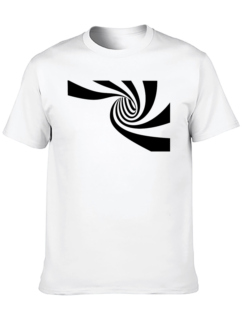 Optical Illusion Black T-Shirt