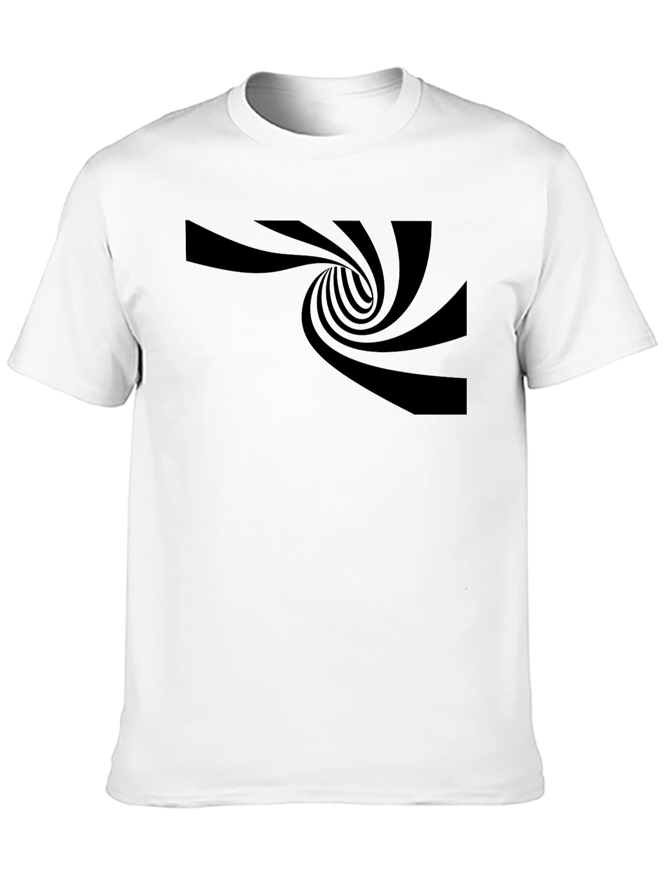 Optical Illusion Black T-Shirt