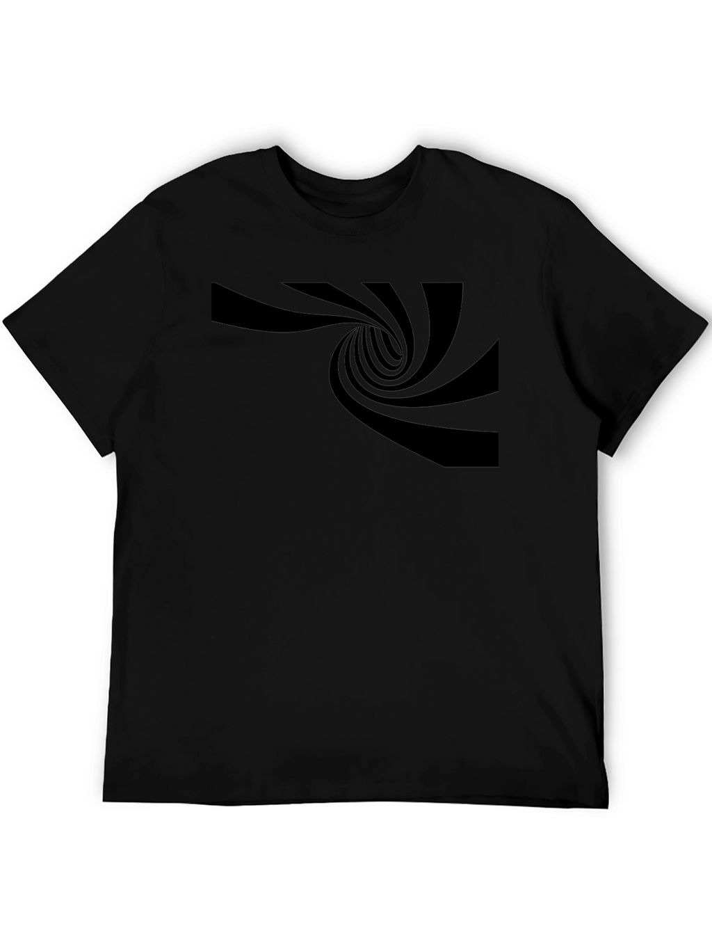 Optical Illusion Black T-Shirt