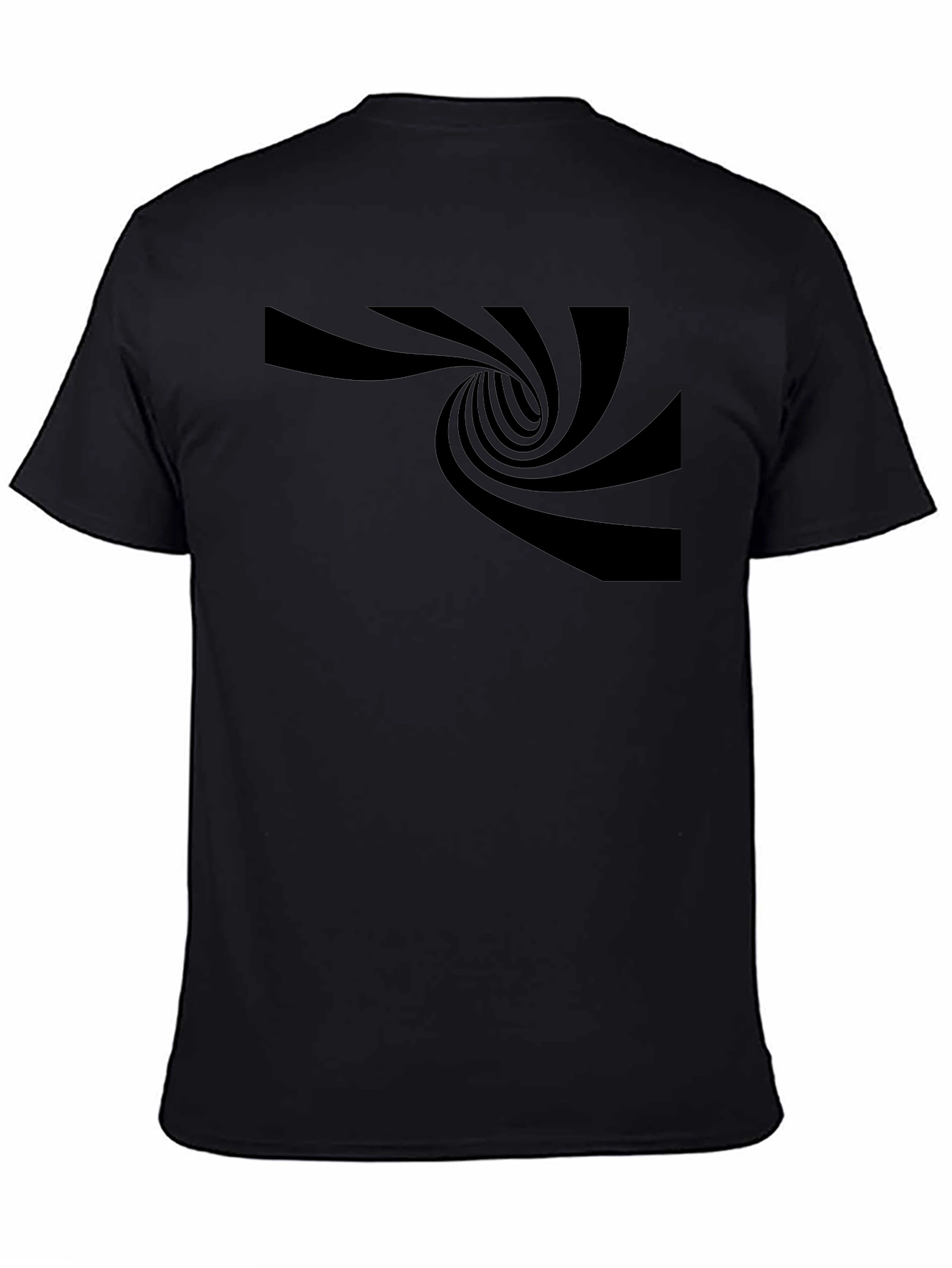 Optical Illusion Black T-Shirt