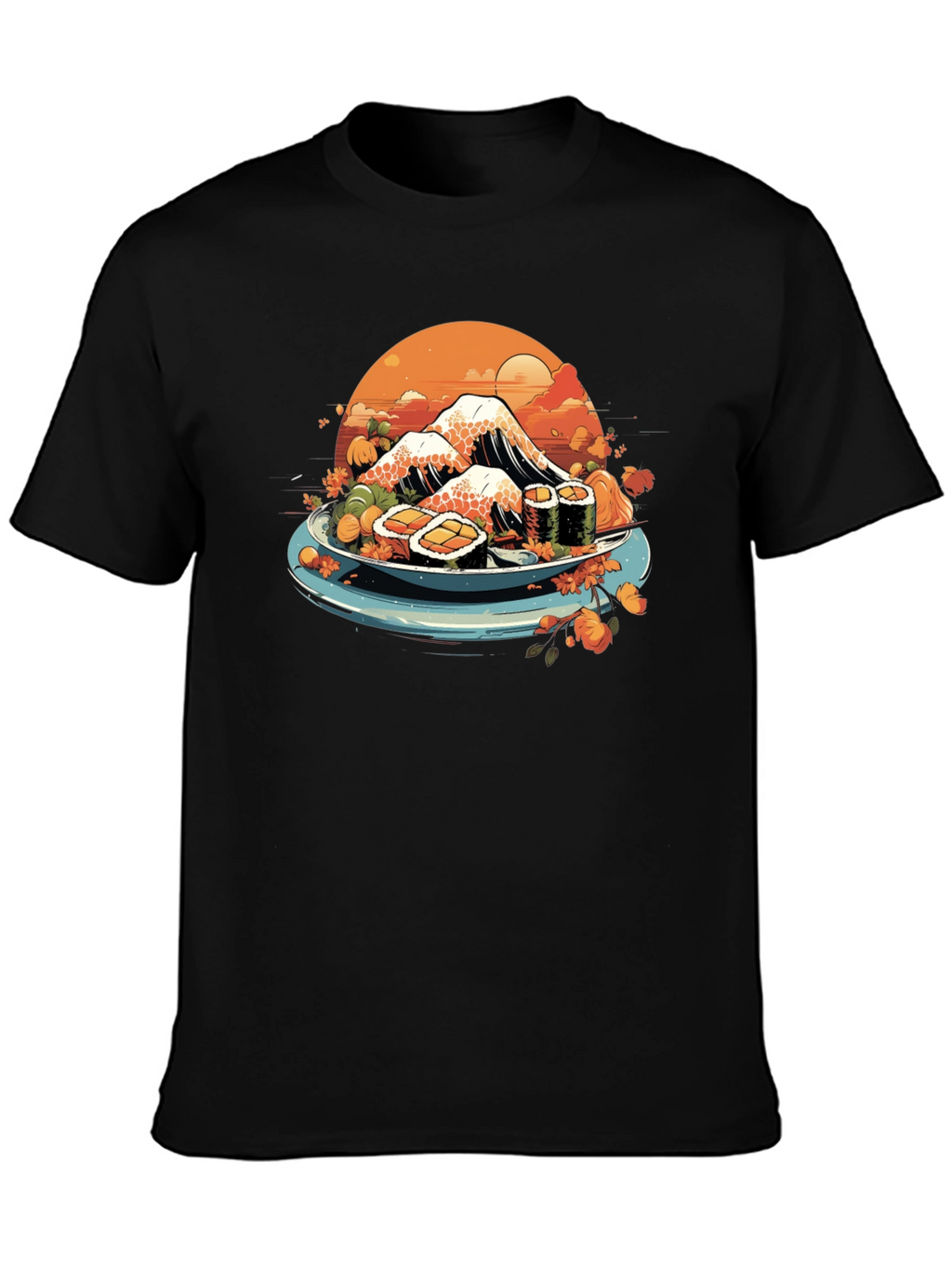 Sushi Mountain T-Shirt - Unique Graphic Tee