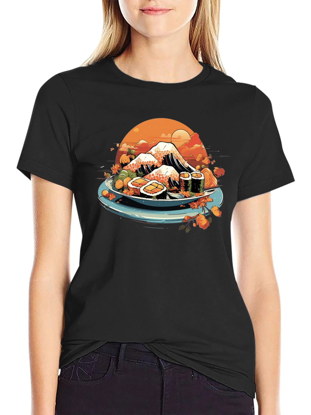 Sushi Mountain T-Shirt - Unique Graphic Tee