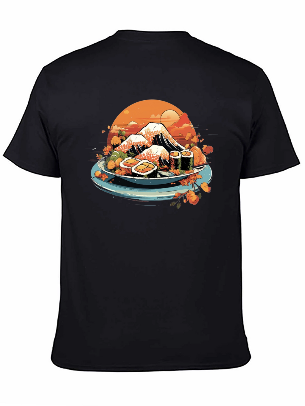Sushi Mountain T-Shirt - Unique Graphic Tee