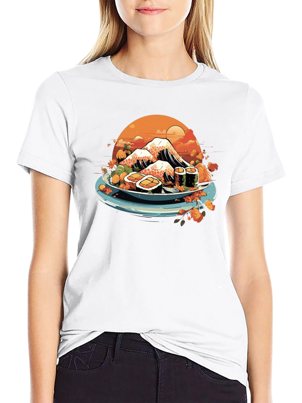 Sushi Mountain T-Shirt - Unique Graphic Tee